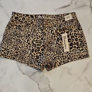 No Boundaries High Waist Animal Print Shorts